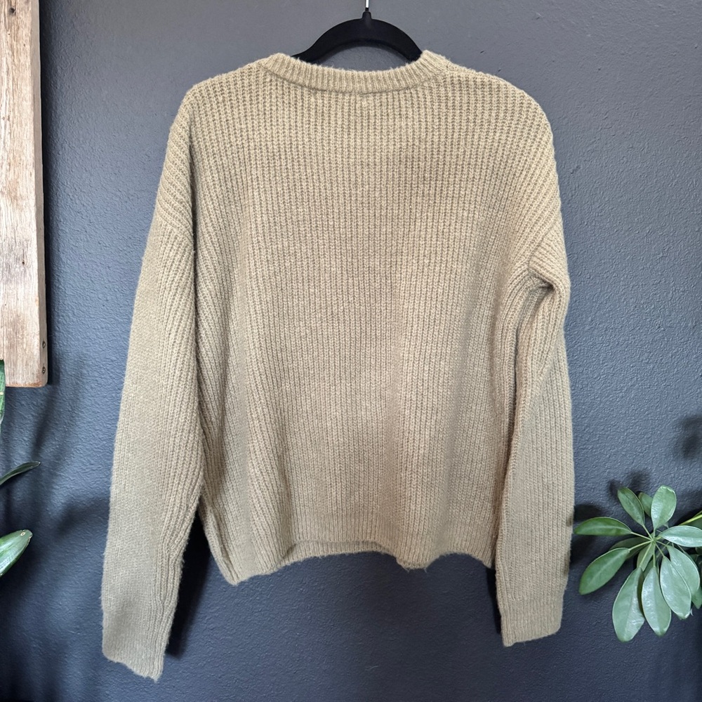 Vince Tan Ribbed Knit Sweater - Picture 2 of 3